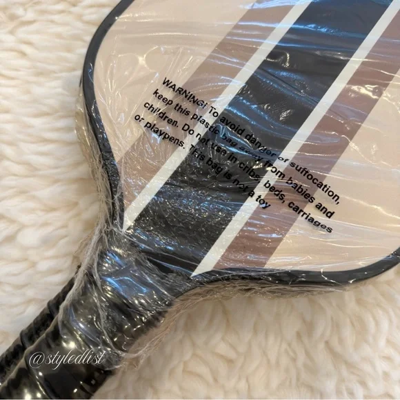 CB2 Neutral Stripe Pickleball Paddles Set of 2 New - Picture 4 of 4
